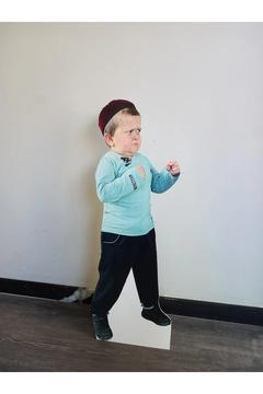 Hasbulla Magomedov Maket Karton Adam Yeşil Boksör Küçük Adam Maketi 95cm