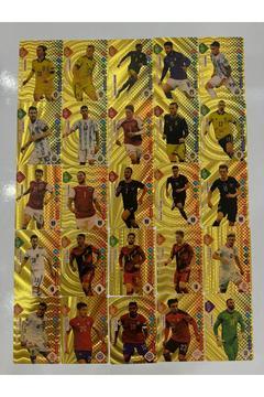 Futbolcu Kartı Esnek  Gold  Koleksiyon Ve Oyun Kartı 25 Adet