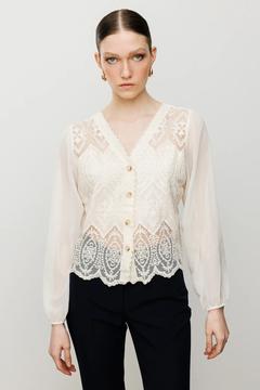 Kolları Tül Dantelli Hırka 50900-25