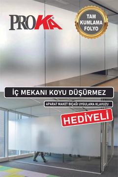 Balkon Camı Kaplama Folyosu 60cmx4mt Buzlu Cam Filmi Kendinden Yapışkanlı