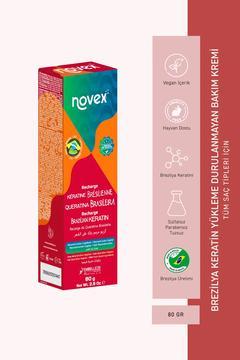 Brezilya Keratin - Kurumuş Ve Zarar Görmüş Saçlar Için Keratin Yükleme Saç Bakım Kremi 80g