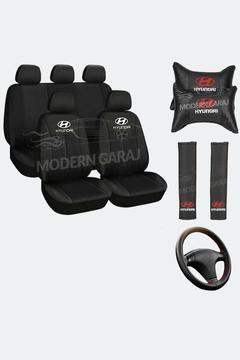 Hyundai Accent, Accent Era, Getz, Excel, Koltuk Kılıfı Boyun Yastığı Kemer Pedi Dikmeli Direksiyon K