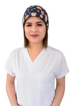 Unisex Kabaklı Baykuş Temalı Cerrahi Doktor Hemşire Bonesi