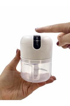 Yedek Bıçak Mini Şarjlı 3 Bıçaklı Pratik Mini El Rondosu-mutfak,piknik,plaj Yazlık Ev 250ml,hediye