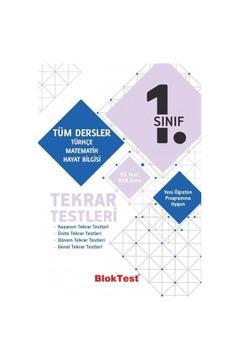 1.sınıf Bloktest Tüm Dersler Tekrar Testleri