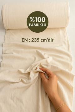 Ham Bej Kumaş – Amerikan Bezi – Punch & Astar Kumaşı – Kırlent, Runner, Masa Örtüsü, Döşemelik