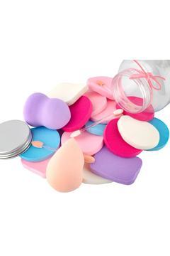 Kavanoz Makyaj Sünger Ve Aplikatör Seti