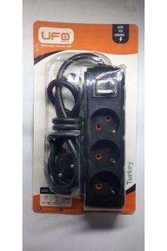 sbsi w Akım Korumalı Anahtarlı Kablolu 1.5 mt Üçlü Grup Priz Siyah News Desingx 897754