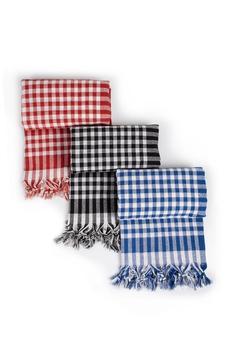 3 Adet Çok Amaçlı Sofra Bezi , Piknik Örtüsü & Masa Örtüsü Bağlamalı Pötikare Pamuklu & 170x170 cm