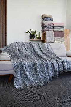 Silva Natural Pamuklu Keten 170x220 Cm Haki Koltuk Örtüsü | Koltuk Şalı