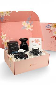 2'li Fincan & Buhurdanlık & Selamlıque Türk Kahvesi Hediye Seti