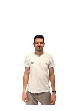 Lisanslı Beyaz Armalı Spor T-shırt