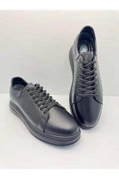 İçi Dışı Hakiki Deri Poli Tabanlı Ortapedik Casual Ayakkabı Büyük Numara Ayakkabı 40-50 Numara Arası