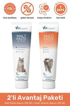 2'li Set Sindirim Destekleyici Malt Macun Paketi Bağırsak Mide Sağlığı İçin Multi Vitamin Özel Paket