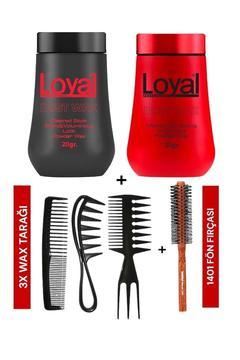 Saç Şekillendirici Toz Pudra Wax Güçlü Mat ve Hacim Veren 2’li+1401 Fön Fırçası+3x Wax Tarağı
