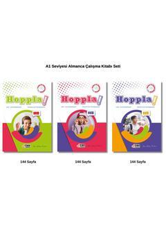 Liseler İçin Almanca Kitap Seti / Hoppla A1 Seviye Almanca Çalışma Kitabı 1/2/3  ( 3 Kitap)