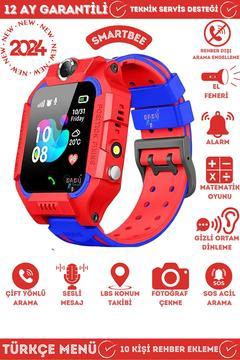 Q19 Akıllı Çocuk Takip Saati, Sim Kartlı Arama, Kameralı, S.O.S ve Gizli Dinleme Özellikli Kırmızı