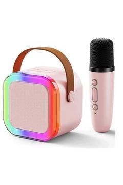Karaoke Seti Bluetooth Hoperlör Mikrofonlu Kareoke Hoperlörü
