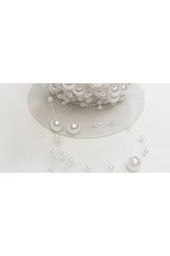 Beyaz Misinalı inci 5 Metre