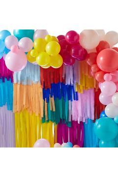 - Gökkuşağı Balon Ve Püsküller Arka Fon