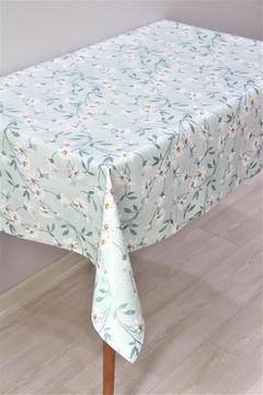 Elyaf Astarlı Silinebilir Pvc Muşamba Masa Örtüsü 1194-2 Papatya