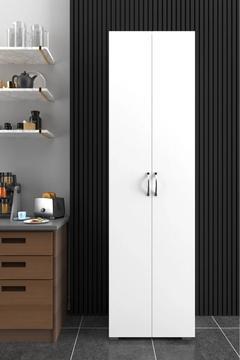 8 Raflı Dolap Elbise Dolabı Kazak Kışlık Kıyafet Dolabı Gömlek Dolabı Beyaz