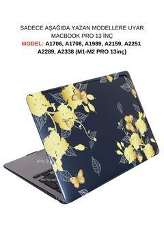 Macbook Pro M1-m2 Kılıf 13inç A2338 A1706-08 A1989 2159 2251 A2289 Ile Uyumlu Flower01nl