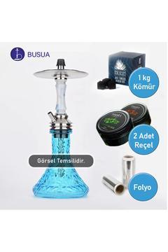 Nargile Tam Takım Hediyeli Fırsat - Kömür, 2xdoğal Aromalı Nargile Reçeli, Folyo Hediye