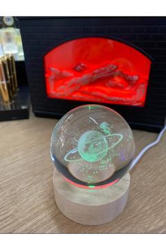 3d Satürn Cam Küre