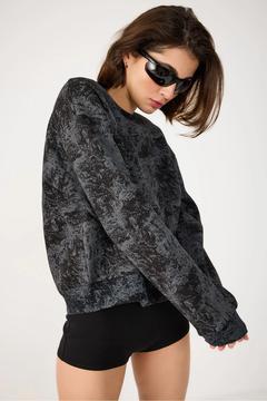 Yıkamalı Basic Sweatshirt