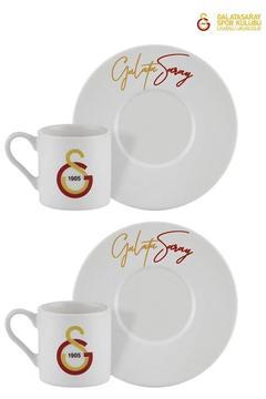 LİSANSLI GALATASARAY 2 KİŞİLİK PORSELEN TÜRK KAHVESİ FİNCAN TAKIMI