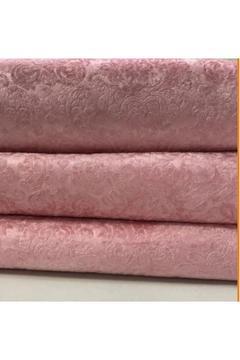 Esselife Gofraj Desen Pembe Koltuk Örtüsü