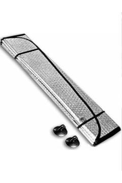 2 Adet Araba Ön Ve Arka Cam Güneşliği Vantuzlu Parlak Alüminyum Katlanabilir Oto Güneşlik (130X60CM)