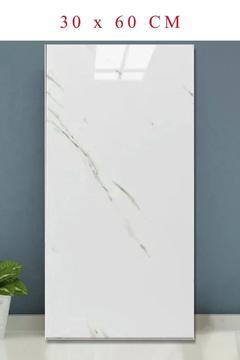 Yeni 30x60cm Beyaz Kendinden Yapışkanlı Zemin Duvar Paneli Pvc Zemin Döşemesi