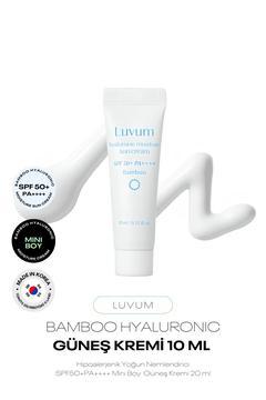 Mini Boy Bambu Özü ve Bitkisel Hyalüronik Asit Nemlendirici Güneş Kremi Luvum Bamboo Sun 10 ml
