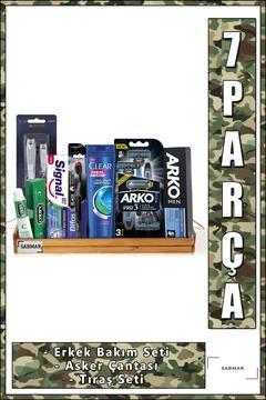 Asker Bakım Seti Asker Tıraş Seti Asker Malzeme Seti Mehmetçik Tıraş Seti 7 Parça x2024042 tk