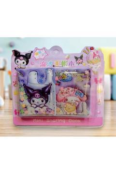 Korumi 2 Li Mini Stickerlı Not Defteri Sulu Kapak Simli Pullu Sulu Stickers Defter 2 Li