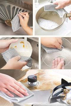 Silver Inox Telli Ovma Bezi 2'li - İnatçı Kirler İçin