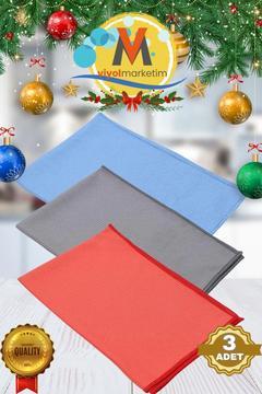 Cam Bezi Ayna Bezi Mikrofiber Genel Temizlik Bezi Televizyon Tablet Silme Bezi 40*40 Cm ( 3 Adet )