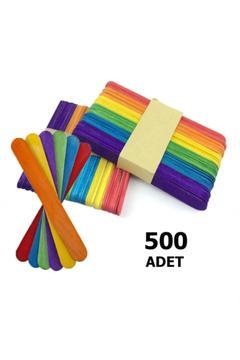 500 Adet, Renkli Dil Çubuğu, Geniş, Doktor Çubuğu, Dondurma Çubuğu, Dilbas