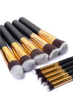 Makyaj Fırça Seti Profesyonel 10'lu