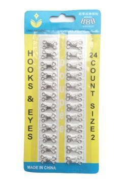 Agraf Kopça Metal Gümüş 2 No 24 Adet