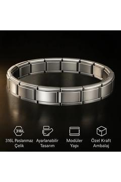Premium Italyan Charm 316l Çelik Bileklik | Paslanmaz, Kararmaz, Unisex Kullanım, Hediyelik Aksesuar