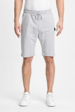 Erkek Gri Şort - Yan Cepli Beli Lastikli Regular Fit Rahat Kesim