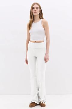 Heavy Pamuklu Yıkanmış Rahat Yoga Pantolon