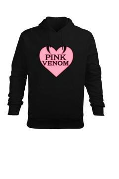 PİNK VENOM BLACKPİNK BASKILI SİYAH KAPÜŞONLU UNİSEX SWEATSHİRT HOODİE