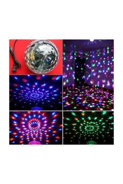 Led Kristal Küre Disko Topu 6 Renk-usb-sese Duyarlı Uzaktan Kumadalı