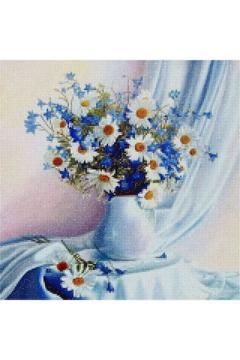 Papatya Buketi - Diamond Painting, Elmaslı Goblen, Mozaik Tablo, Elmas, Boncuk, Taş Işleme 40 X 40cm