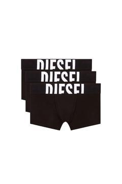 Streç Pamuklu Üçlü Boxer Külot, Maxi Diesel Logolu, Elastik Bel, 3'lü Set