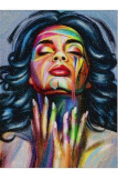 Burst Of Colour - Diamond Painting, Elmaslı Goblen, Mozaik Tablo, Elmas, Boncuk, Taş Işleme 30x40cm